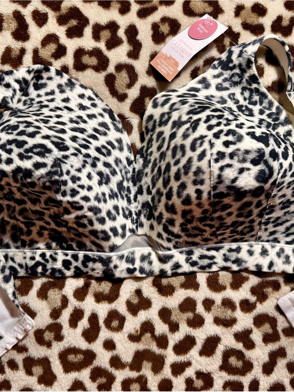 Lane Bryant Cacique Animal Print Wireless Bra
